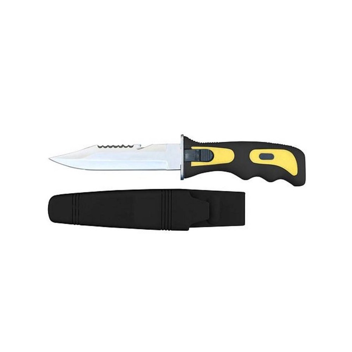 Cutit pescari si supravietuire Strend Pro FK002, teaca, 250 mm