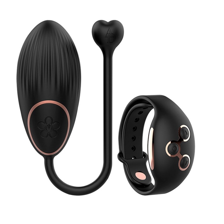 Вибратор Anne's Desire Egg, Контролиран чрез часовник Watchme, От гъвкав силикон, 100% веган, 7 режима на вибрация, Контрол на интензивността, Водоустойчив, Зареждане чрез USB