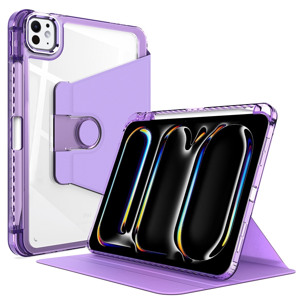 Husa pentru iPad Pro 11 (2024) - Techsuit Crystal Vision - Purple