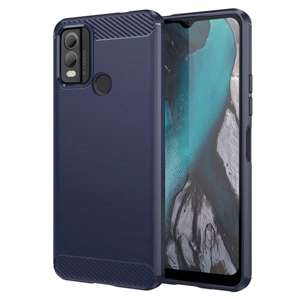 Husa pentru Nokia C22 - Techsuit Carbon Silicone - Blue
