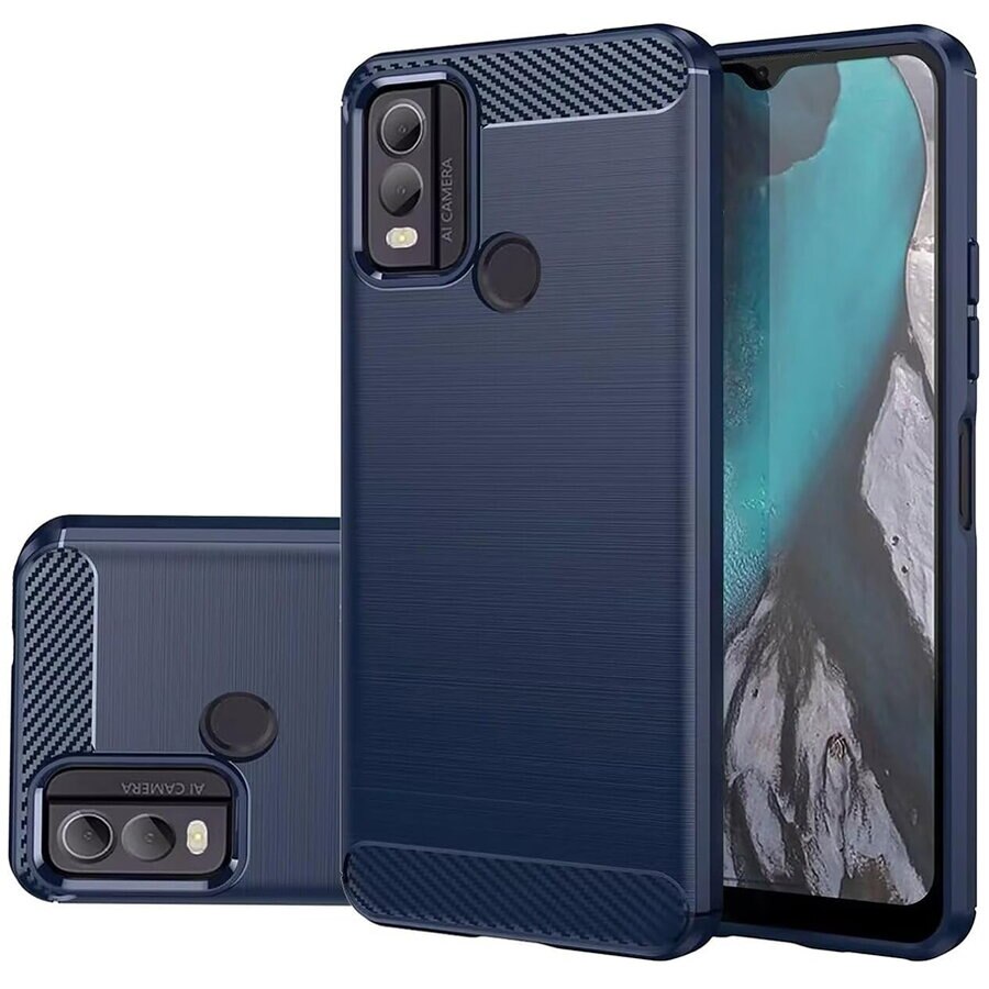 Husa pentru Nokia C22 - Techsuit Carbon Silicone - Blue
