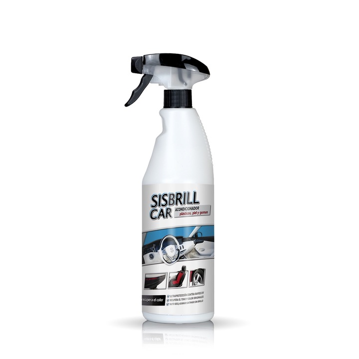 Solutie intretinere plastic, piele si cauciuc, Sisbrill, Car Renovator, 750 ml