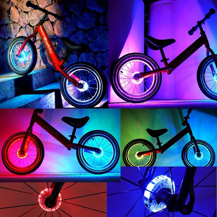 Lumini pentru Spite Bicicleta, 7 Culori - Techsuit (THSB2) - Multicolour