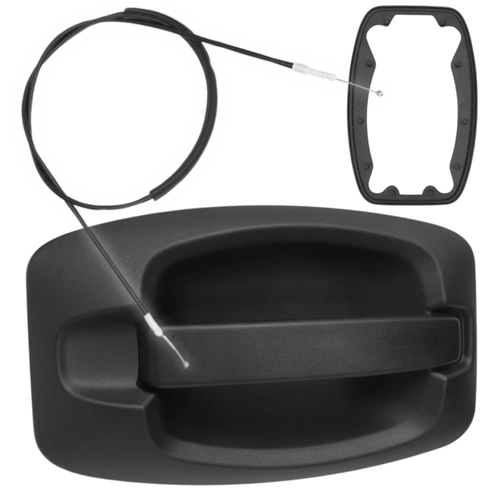 Külső ajtókilincs, Fiat Ducato 06-hoz, Peugeot Boxer 06-hoz, Citroen Boxer 06-hoz, Műanyag, Fekete