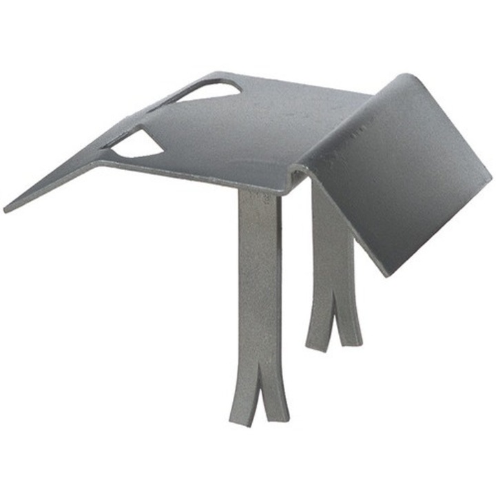 Suport Zavor Inferior Poarta Dubla Alberts 47x125 Mm, Fixare In Beton, Otel Zincat, Cu Opritor