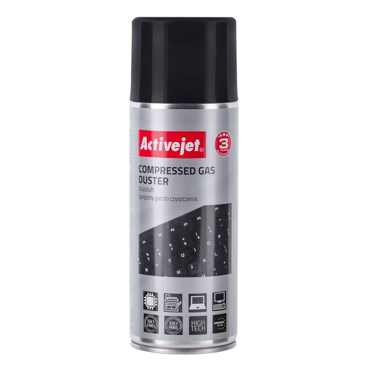 Aerosol de aer comprimat ActiveJet AOC-200 400 ml, multicolor
