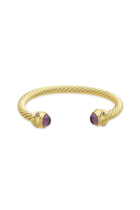 Bratara Danio LUXENTER cu pietre de Cristal si finisata cu Aur galben de 18k