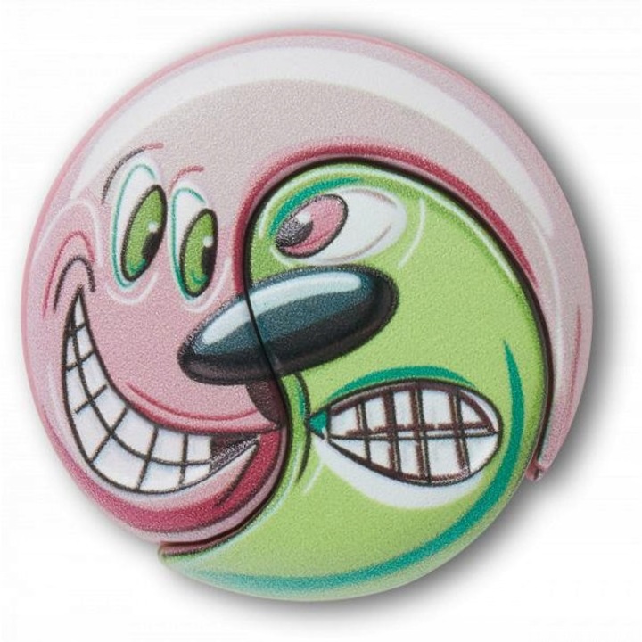 Accesoriu incaltaminte Crocs, Jibbitz Charms, Scharf Pink Face, Multicolor