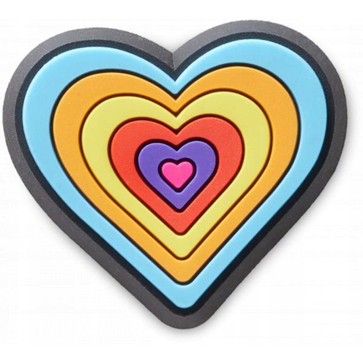 Accesoriu incaltaminte Crocs, Jibbitz Charms, 70s Heart, Multicolor