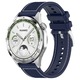 Curea pentru Huawei Watch GT 2 46mm/GT 2 Pro/GT 3 Pro 46mm/Ultimate, Xiaomi Watch S1, Watchband, O53, Silicon, Dark Blue