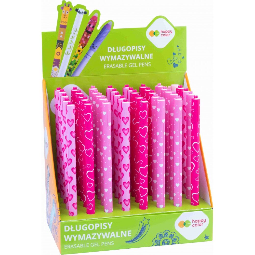 Set 12 pixuri Happy Color, Pink Love, 0.5mm, 60x20x150mm - eMAG.ro