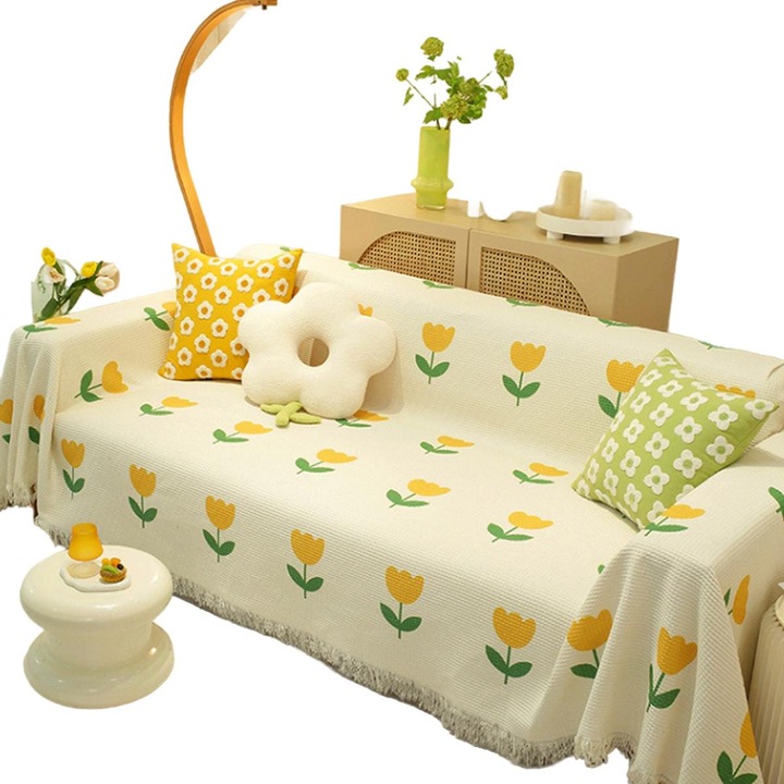 Калъф за диван, QttvbTna, Полиестер, 180x130 см, Многоцветен