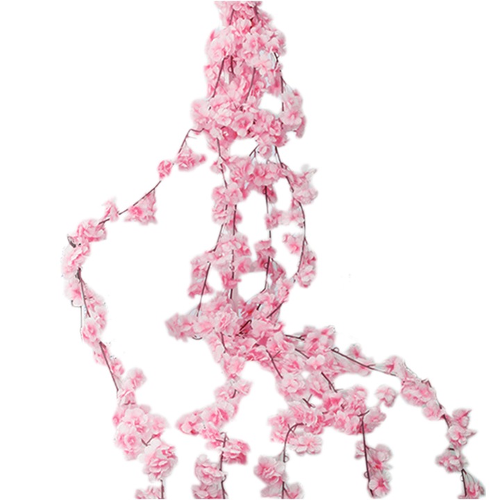 3 db műfüzér készlet, QttvbTna, 2,4m, Pink
