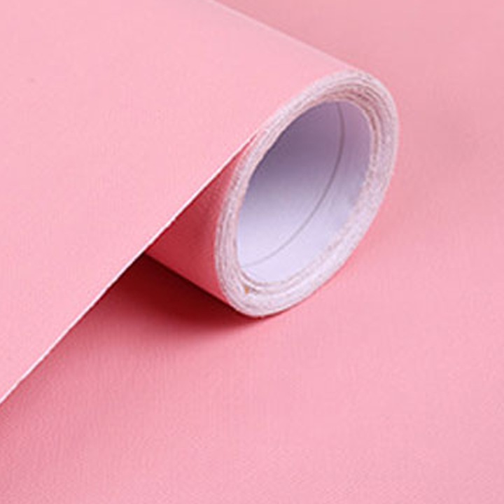 Tapet autoadeziv rezistent la apa, textura mata, roz, 300x60cm