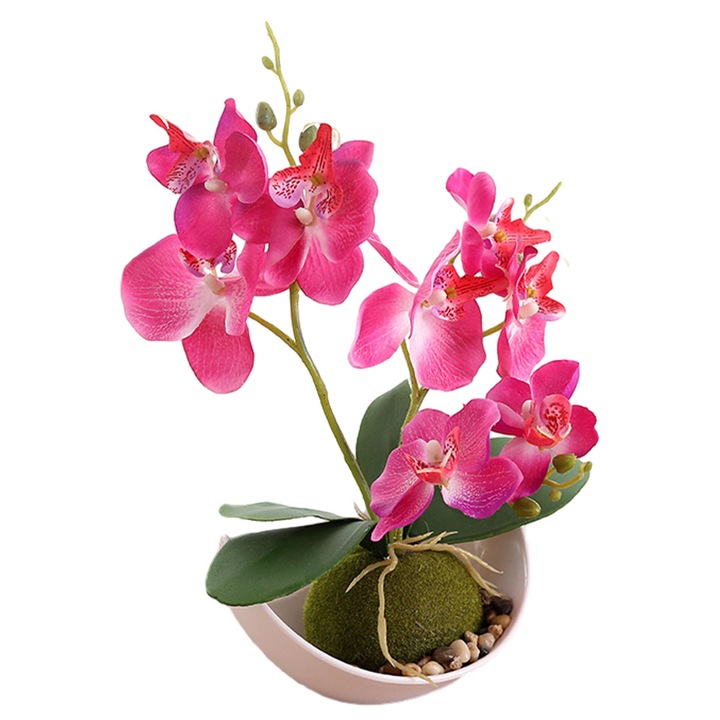 Изкуствена орхидея, QttvbTna, орхидея Phalaenopsis, платно/пластмаса