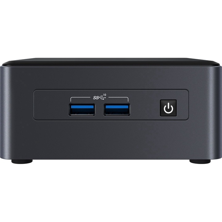 Настолен компютър ASUS NUC 11 Pro Tall, Процесор Intel Core i7-1165G7 (2.8/4.7GHz, 12M), 16 GB, 500 GB SSD M.2 NVMe, Intel Iris Xe Graphics G7 96EUs, Windows 11 Home