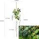 Комплект от 12 изкуствени гирлянди от глициния, QttvbTna, 43,2 инча, зелено/бяло