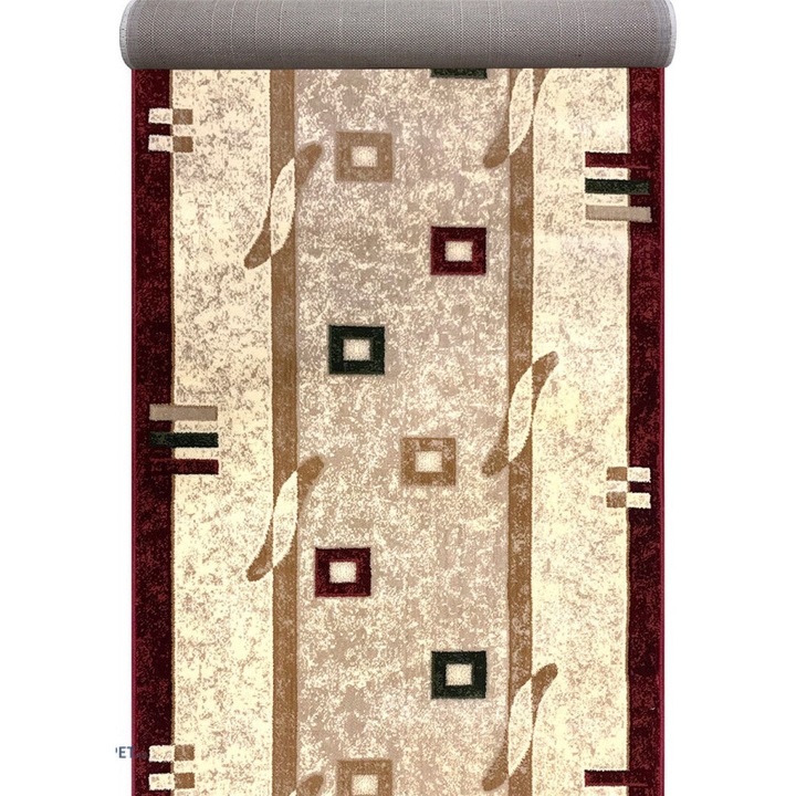 Traversa Moderna, Home Vista, Lotos 579, Bej / Grena, 60x500 cm