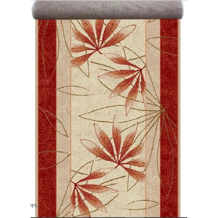 Traversa Moderna, Home Vista, Lotos 552, Bej / Verde, 100x500 cm