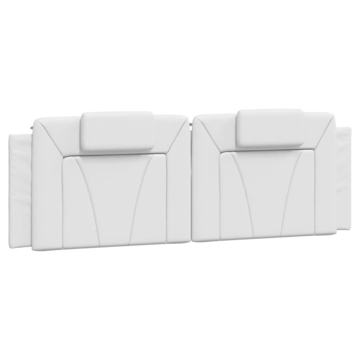 Perna decorativa, vidaXL, maxilari pentru cap, sintetic, alb, 160x49x3cm