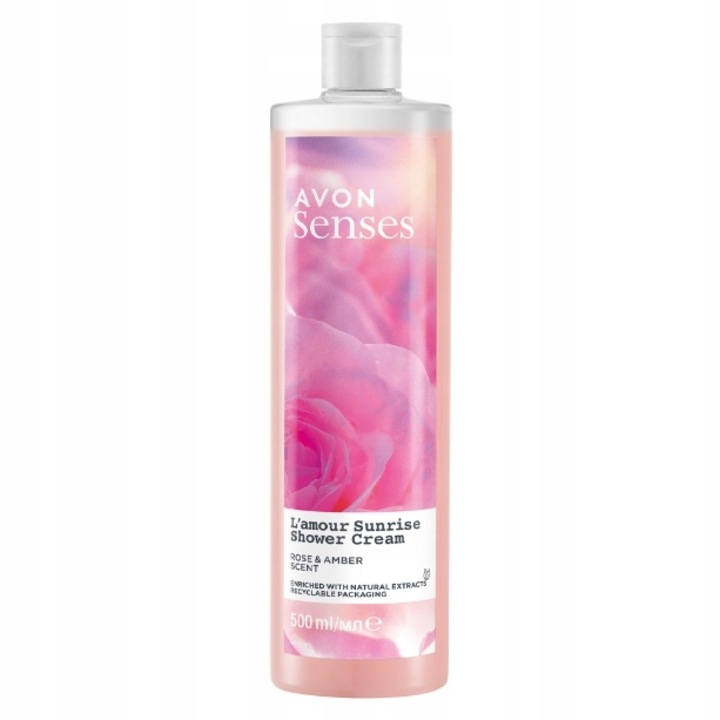 Gel de dus, Avon, L'Amour Sunrise, Hidratant, 500 ml