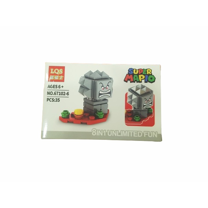 Figurina constructor, plastic, 35 piese