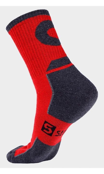 Șosete Stenso BICOLOR, Rosu