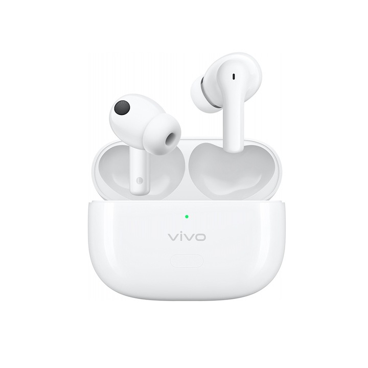 Bluetooth TWS fülhallgató, Vivo, J32, szilikon, fehér