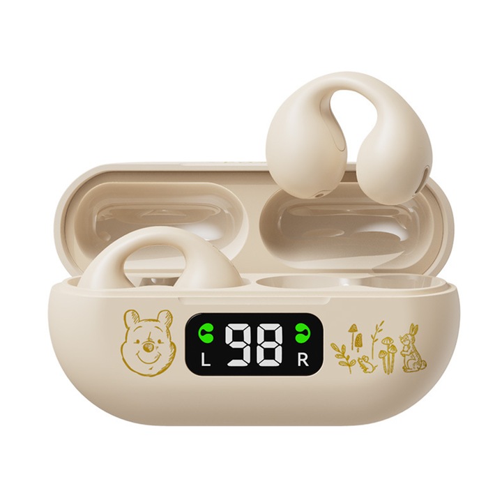 Vezeték nélküli fülhallgató, Bluetooth 5.3, bézs