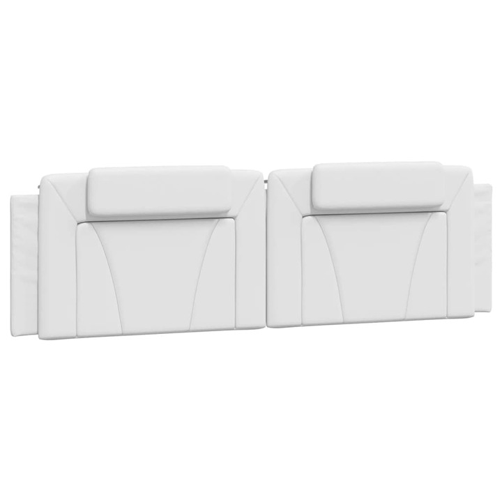 Perna decorativa VidaXL, maxilari pentru cap, alb, 180x3x49cm, material sintetic