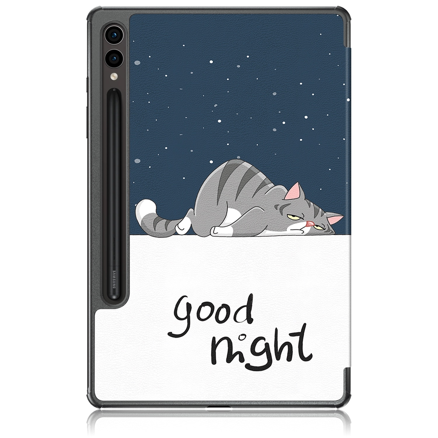 Husa de protectie premium Natty Pell, Compatibila cu Samsung Galaxy Tab S9+/S9 FE Plus - Pisici