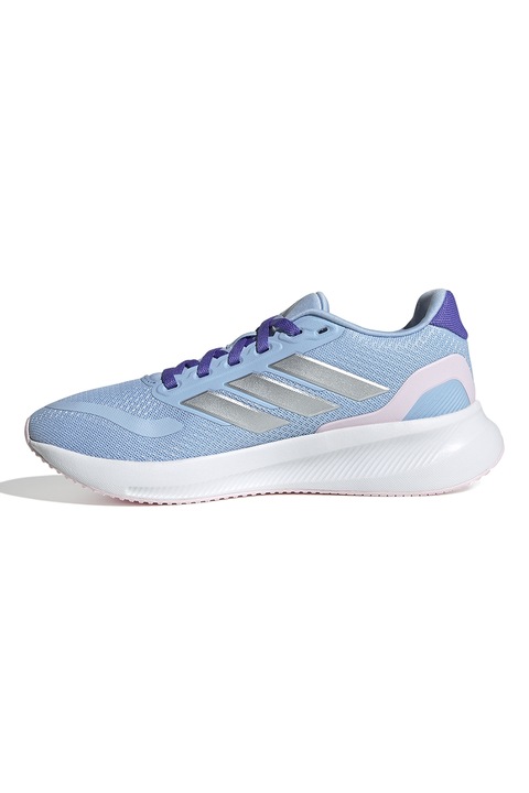 adidas Sportswear, Pantofi sport low-cut din material textil Run Falcon 5, Albastru pastel
