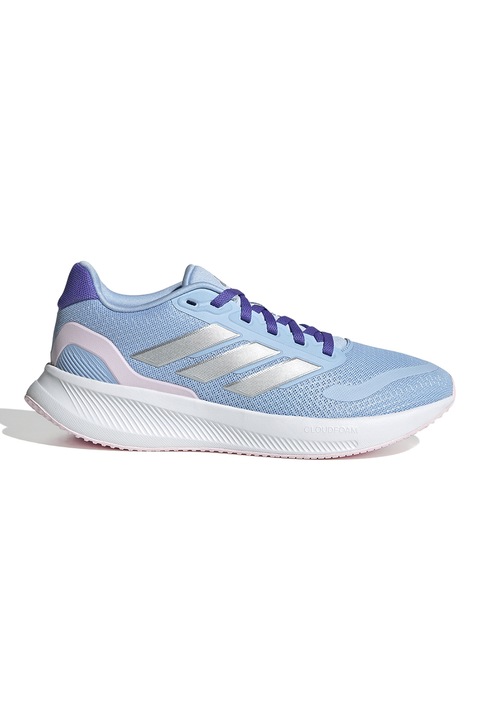 adidas Sportswear, Pantofi sport low-cut din material textil Run Falcon 5, Albastru pastel