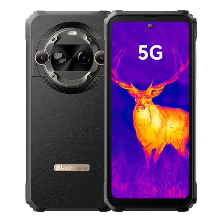 Мобилен телефон Blackview BL9000 Pro, Черен, 6.78", 12GB RAM, 512GB ROM