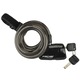 Antifurt spirala cu cheie si alarma hoti, Fischer, lungime 120 cm, diametru 12 mm, 110 dB, suport prindere