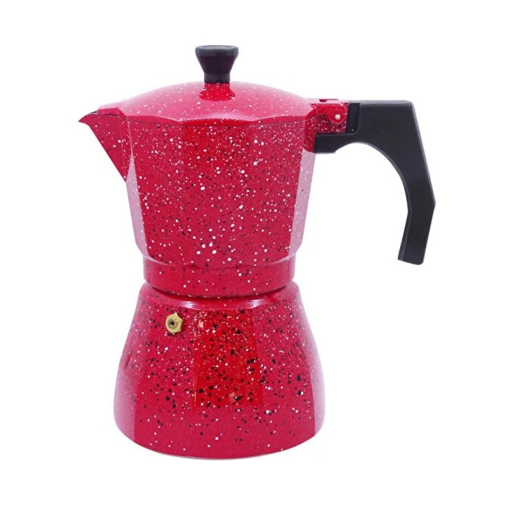 Кубинска кафеварка Shik, Червена, 3 чаши