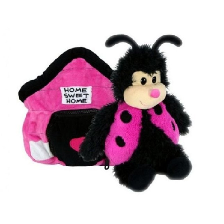 Комплект плюшена играчка и възглавница, Happy Nappers, калинка, плат/пластмаса, многоцветен