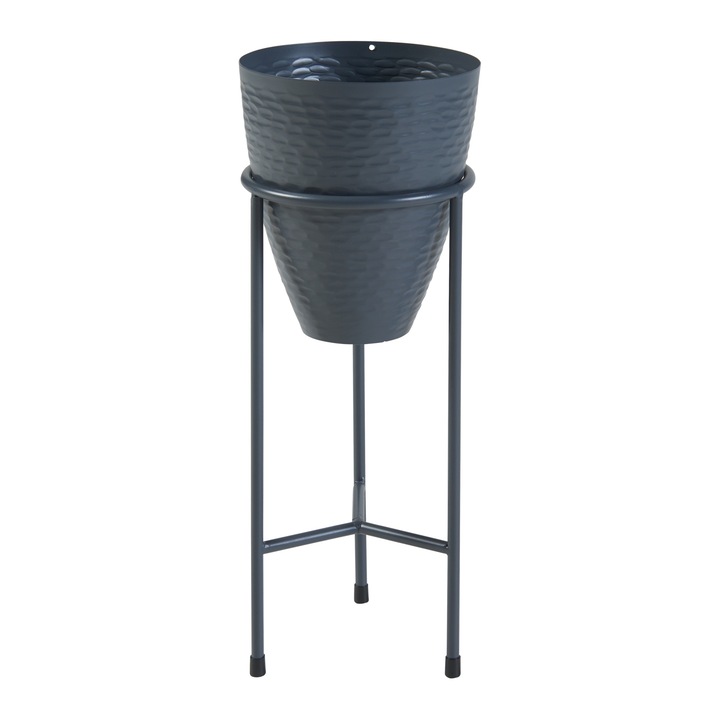 [en.casa] Virágtartó állvány PXFF-0201 Asten 40.5 cm fém fekete