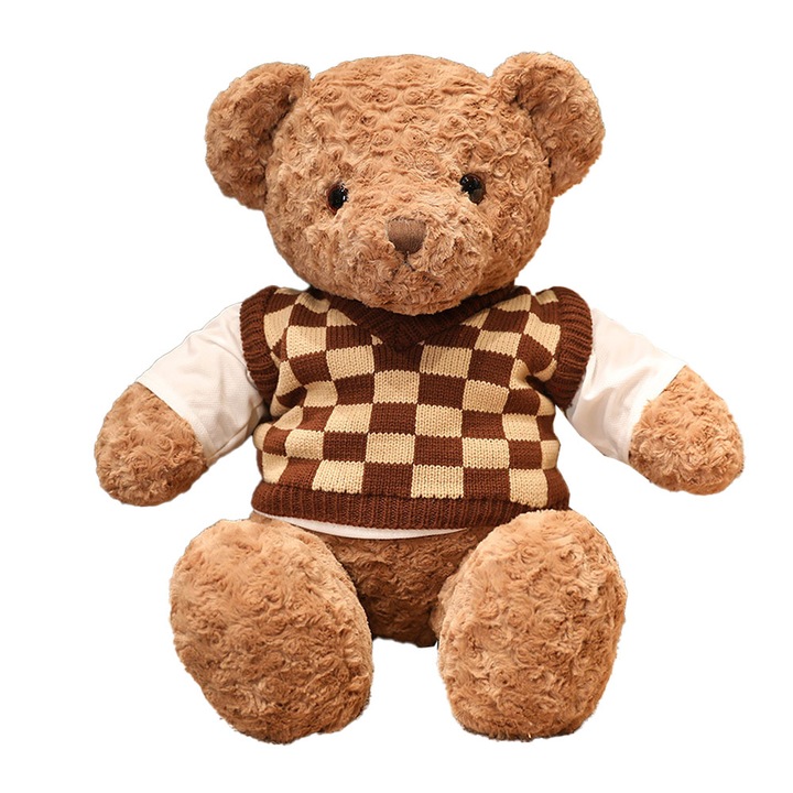 Плюшено мече QttvbTna, кафяво, 50см