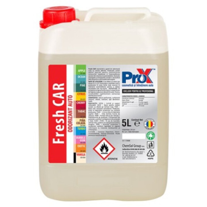 Концентриран ароматизатор за кола Pro-x Fresh Car Vanilla, 5л