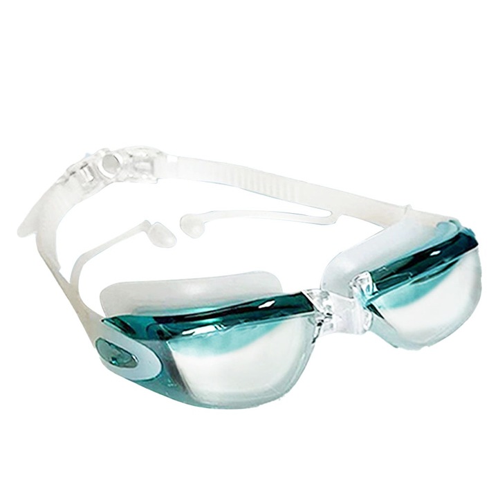 Felnőtt úszószemüveg, páramentes, vízálló, füldugóval és orrcsipesszel, szett
