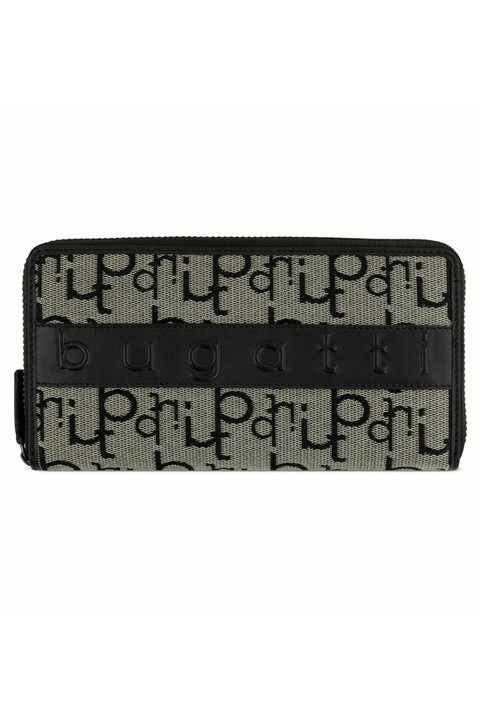 Női pénztárca, Bugatti, Elea sorozat, 494352, textil anyagú, cipzárral záródó, szürke
