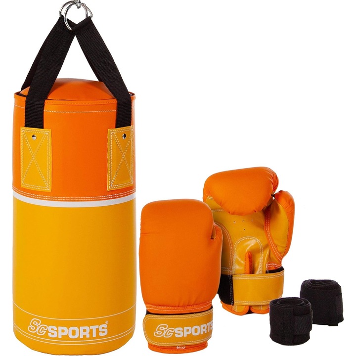 Sac de box si accesorii, pentru copii, portocaliu, ScSPORTS®