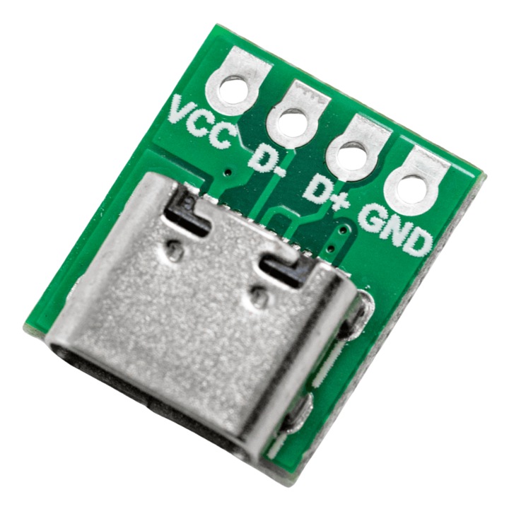 USB-C гнездо за USB2.0 breadboard
