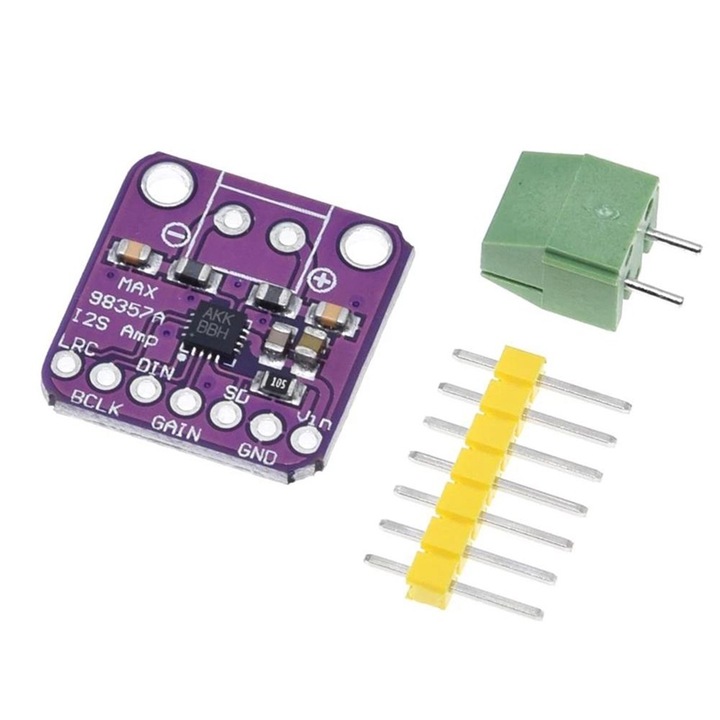 Аудио усилвател MAX98357 I2S, съвместим с ESP32 и Raspberry Pi