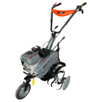 Motosapa pe benzina Evotools PLUS T704, putere 7 CP, 212 CC, motor 4 timpi, 2+1 viteze, latime lucru 56 - 83 cm, adancime lucru 10 - 29 cm, contine: freze 24 lame + roata transport + 2 roti cauciuc