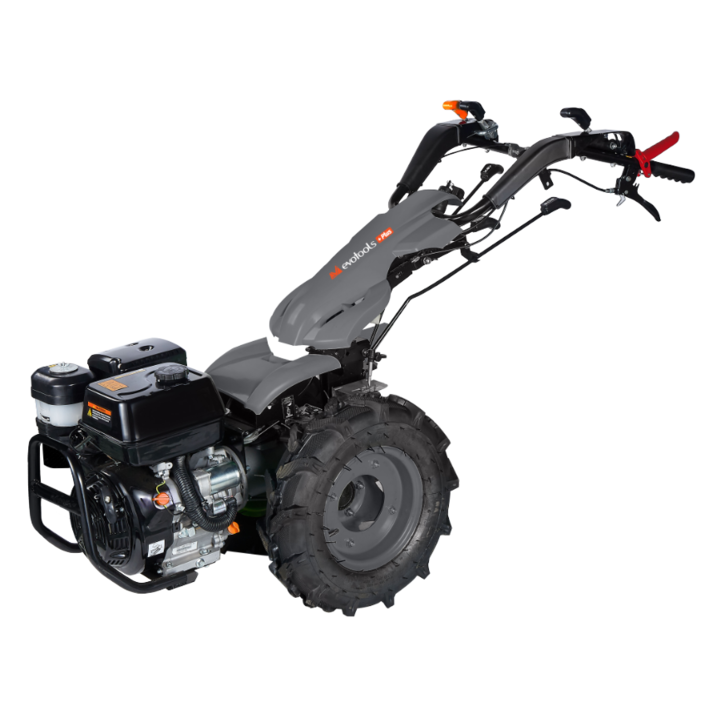 Бензинов култиватор Evotools PLUS MT370, Мощност 13 к.с., 420 CC, 4-тактов двигател Loncin, 3+2 скорости, Работна ширина 65 см, контакт за захранване, Съдържа 2 гумени колела