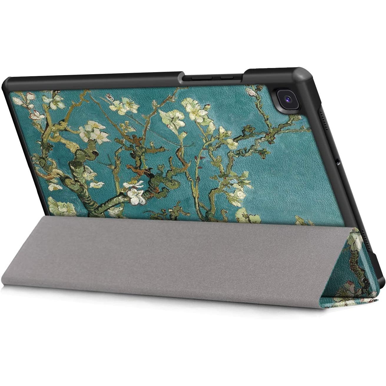Husa pentru Samsung Galaxy Tab A9 8.7 inch UltraSlim de tip stand, cu functie sleep/wake-up, Sigloo, Painted Tree