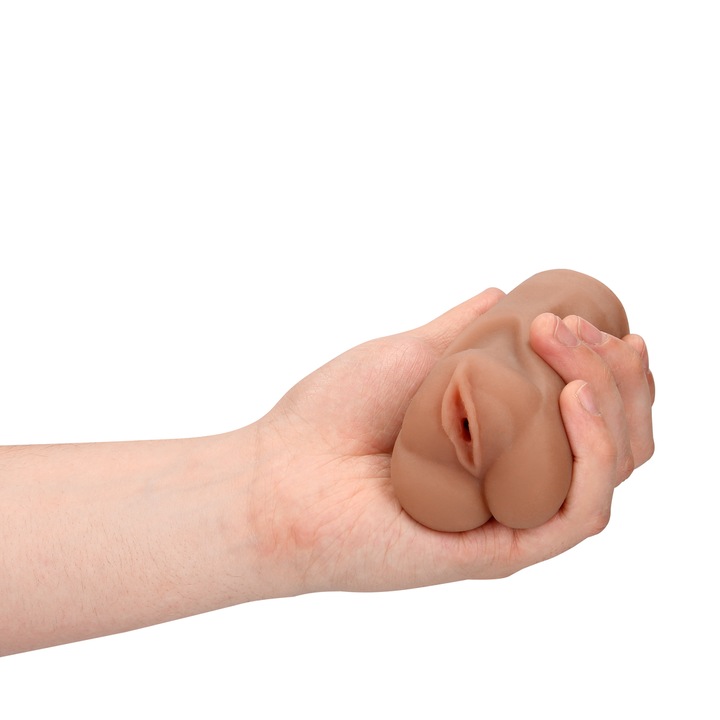 Vagina maszturbátor, S-Line Teacher, sárgásbarna színű