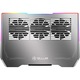 Cooler laptop Tellur Shade, 17", 3 ventilatoare, Band LED RGB, USB, USB-C, aluminiu, Gri